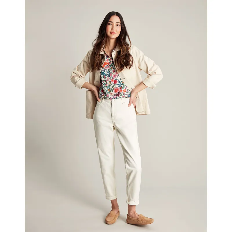 Joules Alice Denim Jacket - Ecru-3